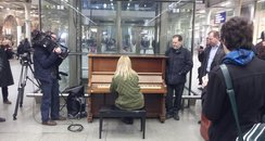 valentina listitsa at st pancras station